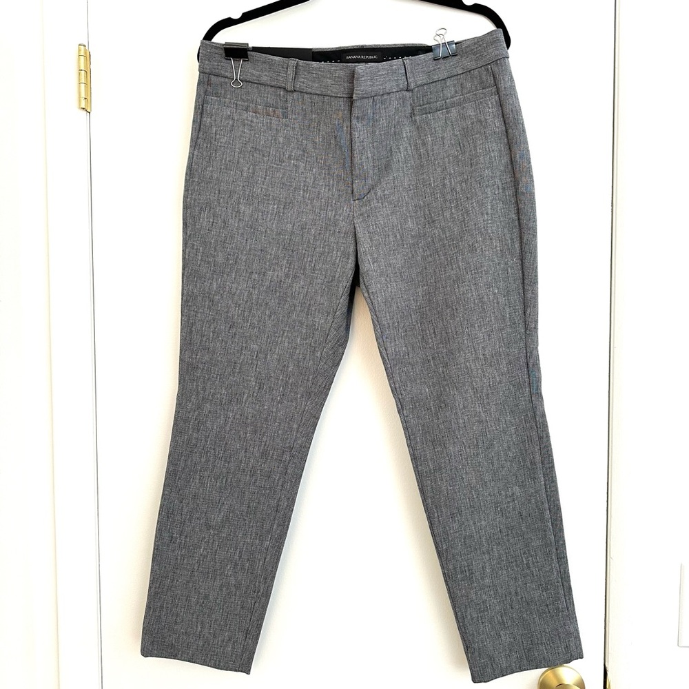 Banana Republic Grey Marl Sloan Women’s Dress Pants Petite 12 - New with tags